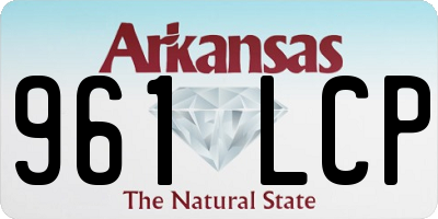 AR license plate 961LCP
