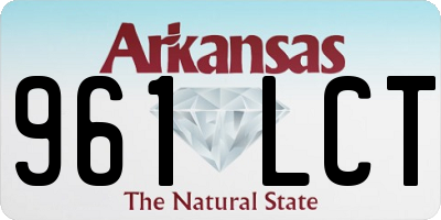 AR license plate 961LCT