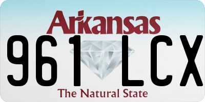 AR license plate 961LCX