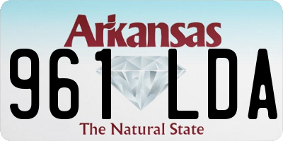 AR license plate 961LDA