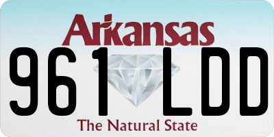 AR license plate 961LDD