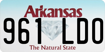 AR license plate 961LDO