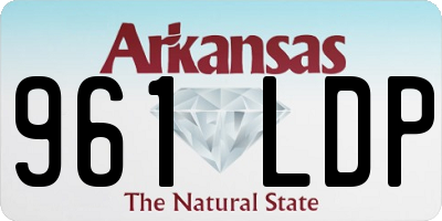 AR license plate 961LDP