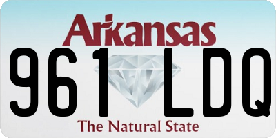 AR license plate 961LDQ