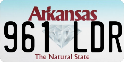AR license plate 961LDR