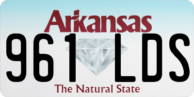AR license plate 961LDS