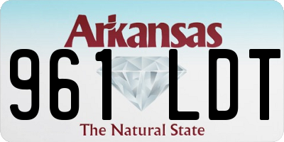 AR license plate 961LDT