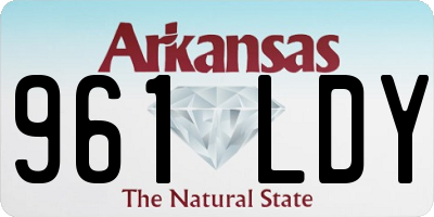 AR license plate 961LDY