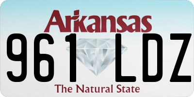 AR license plate 961LDZ