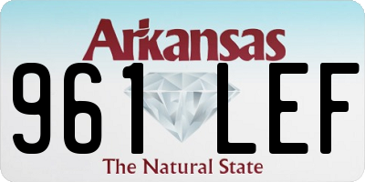 AR license plate 961LEF