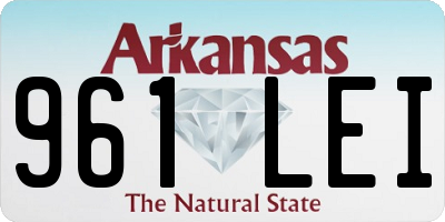 AR license plate 961LEI