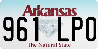 AR license plate 961LPO