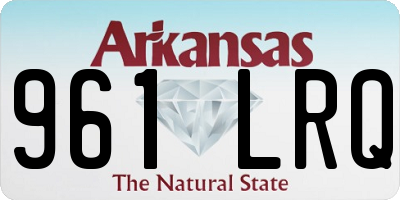 AR license plate 961LRQ