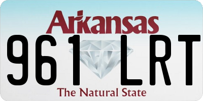 AR license plate 961LRT