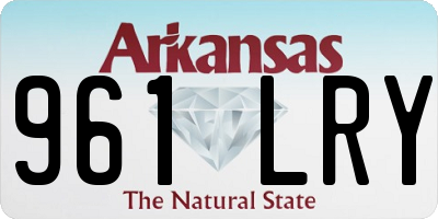 AR license plate 961LRY
