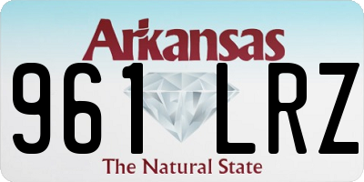 AR license plate 961LRZ