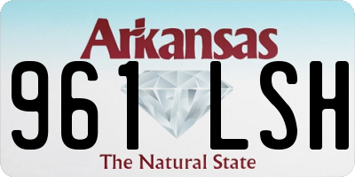 AR license plate 961LSH