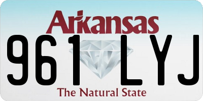 AR license plate 961LYJ