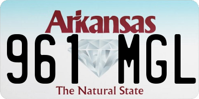 AR license plate 961MGL