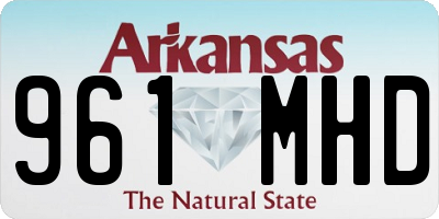 AR license plate 961MHD