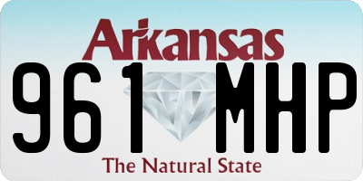 AR license plate 961MHP