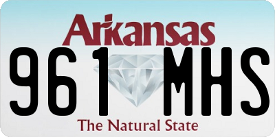 AR license plate 961MHS