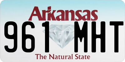 AR license plate 961MHT