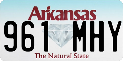 AR license plate 961MHY