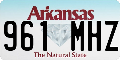 AR license plate 961MHZ
