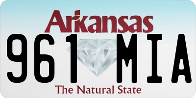 AR license plate 961MIA