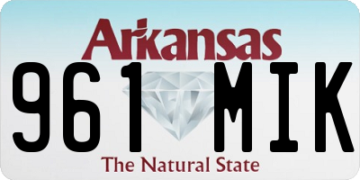 AR license plate 961MIK