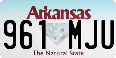AR license plate 961MJU