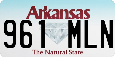 AR license plate 961MLN