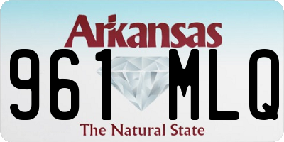 AR license plate 961MLQ