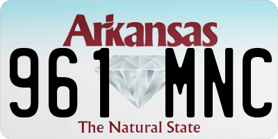 AR license plate 961MNC