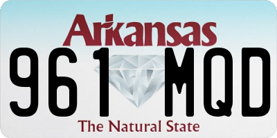 AR license plate 961MQD
