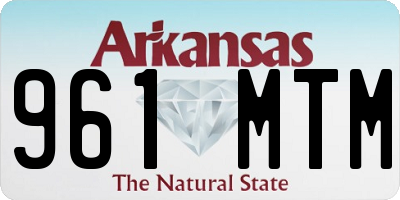 AR license plate 961MTM