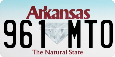 AR license plate 961MTO