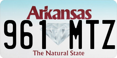 AR license plate 961MTZ