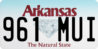 AR license plate 961MUI