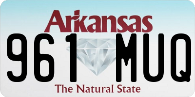 AR license plate 961MUQ