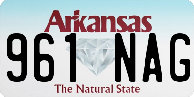 AR license plate 961NAG