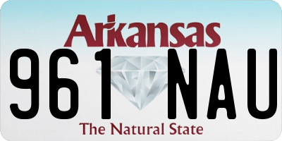AR license plate 961NAU