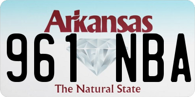 AR license plate 961NBA