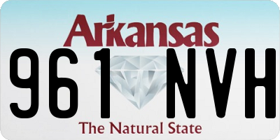 AR license plate 961NVH