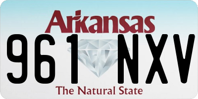 AR license plate 961NXV