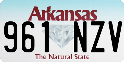 AR license plate 961NZV