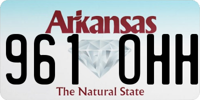 AR license plate 961OHH