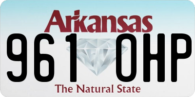 AR license plate 961OHP