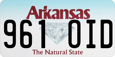 AR license plate 961OID